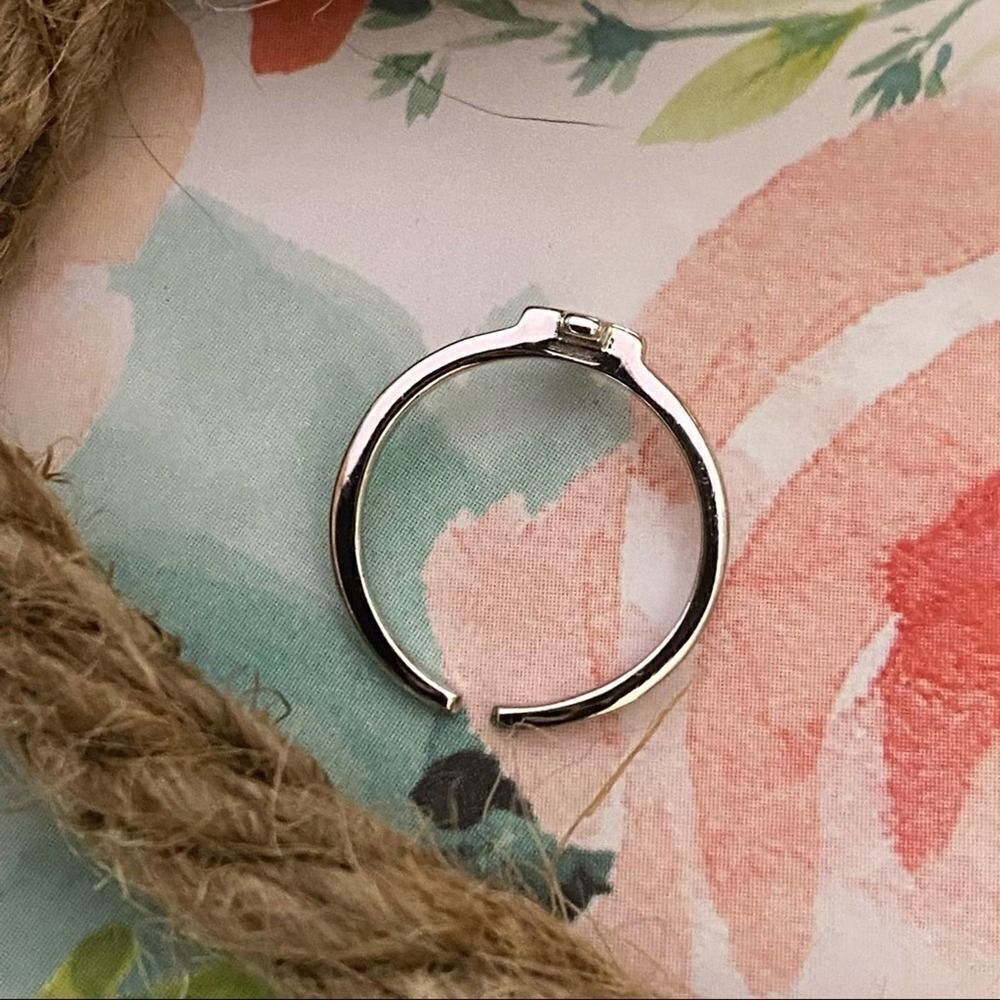 Sterling Silver Cross Toe Ring  Midi Ring - Picture 6 of 6